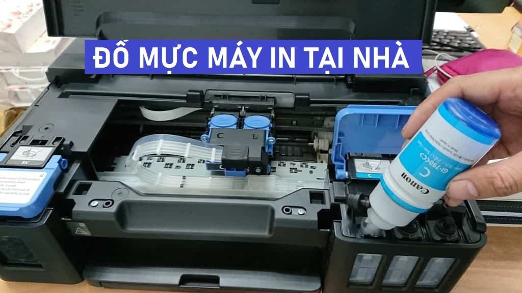 đổ mức máy in tại nhà